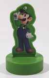 2019 McDonald's Nintendo Super Mario Luigi Table Hockey Player 2 3/4" Tall Plastic Toy Figure