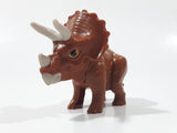 2020 McDonald's Jurassic World Camp Cretaceous Triceratops 3 1/4" Long Plastic Toy Figure