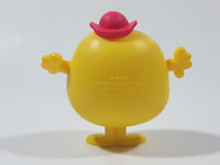 2019 McDonald's THOIP Mr. Men & Little Miss Mr. Bounce Yellow 3" Tall Plastic Toy Figure