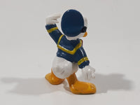 Vintage Walt Disney Productions Donald Duck Sailor Salute 2 1/8" Tall PVC Toy Figure Made in Hong Kong