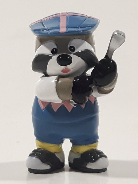 GANZ Webkinz Tee Time Raccoon Golfer 2" Tall PVC Toy Figure