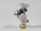 GANZ Webkinz Chef Pug Dog with Lidded Dish 1 7/8" Tall PVC Toy Figure