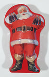 Coca Cola Santa Claus Embossed Tin Metal Container