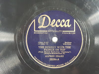 Vintage Decca #23284 Celeste Holm and Lee Dixon "All Er Nothin'" Alfred Drake "The Surrey With The Fringe On Top" 10" Vinyl Record Album