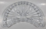 Vintage Crescent Shaped Sun Pattern 5 1/2" x 8 1/2" Crystal Glass Serving Dish