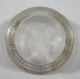 Antique Ribbed Short 3" Wide Glass Jar