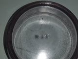 Antique H41 Light Purple Amethyst Diamond Ribbon Pattern 3 3/4" Wide Glass Jar