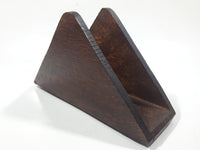 Wood Triangle Shaped 6 3/4" Wide Napkin Holder