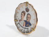 Vintage Principaute de Monaco Grace Kelly and Prince Rainier 2 1/8" Miniature Porcelain Plate Made in Monte Carlo
