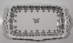 Vintage Royal Albert Congratulations 25th Anniversary Silver Overlay 6 3/4" x 11 3/4" Bone China Dish Made in England