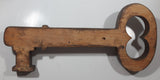 Wood Skeleton Key Shaped 7 3/8" x 16 1/4" Key Ring Hanger 7 3/8" x 16 1/4"