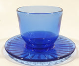 Cobalt Blue Saucer and Cup Style Votive Candle Holder