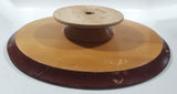 Vintage Dall Craft Vancouver HMO Nutcracker Two Tier Hand Painted Flower Pattern Wood Platter