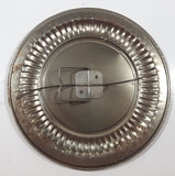 Vintage C.S.W. LTD Red Ornate Pattern on Cream 8 3/4" Metal Plate