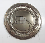 Vintage C.S.W. LTD Red Ornate Pattern on Cream 8 3/4" Metal Plate