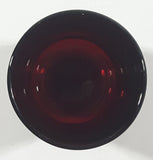 Vintage 1970s Luminarc Ruby Red with Clear Base Decanter Shot Glass Shooter Made in France