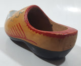 Vintage Holland Dutch Sailboat 7" Long Hand Painted Wood Clog Shoe