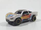 2012 Hot Wheels TCR Total Control Racing Baja Truck White Plastic Body Die Cast Toy Car Vehicle Micro RC Remote Control NO CONTROLLER NOT TESTED