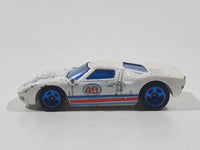 2008 Hot Wheels Web Trading Cards Ford GT - 40 Pearl White Die Cast Toy Race Car Vehicle