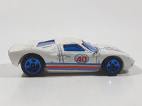 2008 Hot Wheels Web Trading Cards Ford GT - 40 Pearl White Die Cast Toy Race Car Vehicle