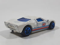 2008 Hot Wheels Web Trading Cards Ford GT - 40 Pearl White Die Cast Toy Race Car Vehicle