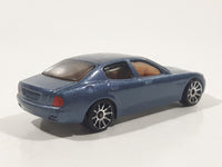 2004 Hot Wheels First Editions Maserati Quattroporte Steel Blue Die Cast Toy Luxury Car Vehicle
