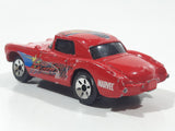 2003 Maisto Marvel Comics '57 Chevrolet Corvette Captain America Marvel Red Die Cast Toy Car Vehicle