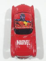 2003 Maisto Marvel Comics '57 Chevrolet Corvette Captain America Marvel Red Die Cast Toy Car Vehicle