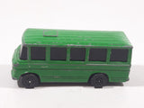 Vintage Corgi Juniors Mercedes-Benz School Bus Green Die Cast Toy Car Vehicle