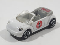 2000 Matchbox Coca-Cola Coke Brand Concept 1 VW Beetle Convertible White Die Cast Toy Car Vehicle