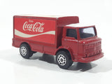 Vintage Corgi Juniors Enjoy Coca-Cola Leyland Terrier Delivery Container Semi Truck Red Die Cast Toy Car Vehicle Made in Gt. Britain