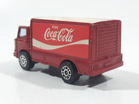 Vintage Corgi Juniors Enjoy Coca-Cola Leyland Terrier Delivery Container Semi Truck Red Die Cast Toy Car Vehicle Made in Gt. Britain