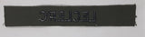 US Army Name Tape Olive Green Colored 1" x 6 5/8" Fabric Patch Badge Leclerc