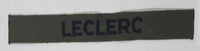 US Army Name Tape Olive Green Colored 1" x 6 5/8" Fabric Patch Badge Leclerc