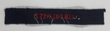 Royal Canadian Artillery Arched Shoulder Title 2SSM TRG BTY Black with Red Letters 3/4" x 5" Fabric Patch Badge