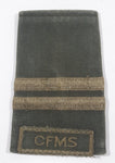 Vintage Canadian Forces Medical Services CFMS Two Stripes 2 7/8" x 4 1/4" Shoulder Fabric Patch Badge