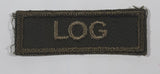 Vintage Royal Canadian Armed Forces LOG Logistics 7/8" x 2 3/8" Bar Shoulder Fabric Patch Badge