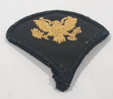 Vintage US Army Specialist Gold Eagle 2 5/8" x 2 7/8" Shoulder Fabric Patch Badge