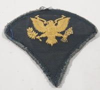 Vintage US Army Specialist Gold Eagle 2 3/4" x 3" Shoulder Fabric Patch Badge
