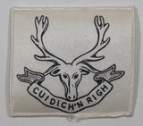 Rare Vintage The Seaforth Highlanders of Canada Cuidich'N Righ "Help the King" 2 5/8" x 3" Fabric Patch Badge Insignia
