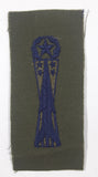 Vintage USAF US Air Force Missile Maintenance Dark Blue Thread Olive Green 2" x 4 1/2" Fabric Patch Badge Insignia
