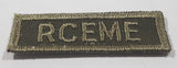 Vintage Royal Canadian Army RCEME Electrical Mechanical Engineers 3/4" x 2 1/4" Bar Shoulder Fabric Patch Badge
