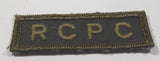 Vintage Royal Canadian Army RCPC Postal Corps 3/4" x 2 1/4" Bar Shoulder Fabric Patch Badge