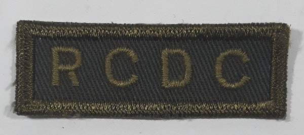 Vintage Royal Canadian Army RCDC Dental Corps 7/8" x 2 1/4" Bar Shoulder Fabric Patch Badge