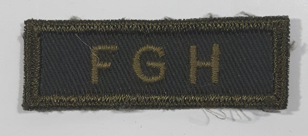 Vintage Royal Canadian Army FGH Fort Garry Horse 3/4" x 2 1/4" Bar Shoulder Fabric Patch Badge