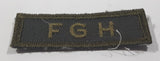 Vintage Royal Canadian Army FGH Fort Garry Horse 3/4" x 2 1/4" Bar Shoulder Fabric Patch Badge