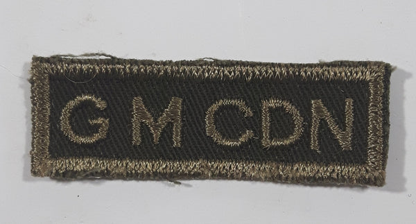 Vintage Royal Canadian Army G M CDN Genie Militaire Branch 3/4" x 2 1/4" Bar Shoulder Fabric Patch Badge