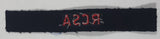 Royal Canadian RCSA Artillery Black with Red Letters 3/4" x 5 1/4" Fabric Patch Badge