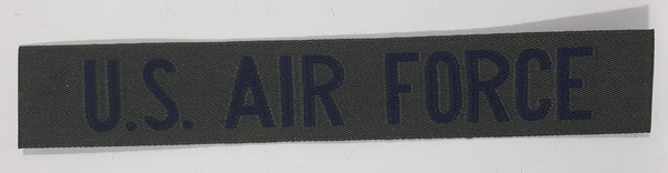Vintage U.S. Air Force 1" x 6 1/4" Olive Green Fabric Patch Badge Insignia
