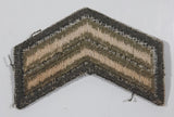 Vintage Corporal Two Chevrons 1 1/2" x 2 1/4" Shoulder Fabric Patch Badge